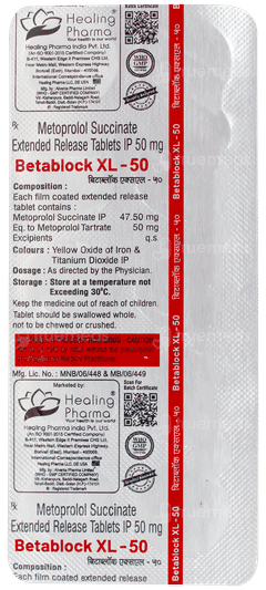 Betablock Xl 50 Tablet 10 Betablock Xl 50 Tablet 10